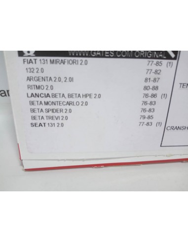 CORREA DE DISTRIBUCION SEAT 124,1430,131 Y 132 MOTOR 2000 cc