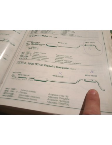 SILENCIOSO TRASERO ESCAPE CITROEN CX 25 D GTI IE