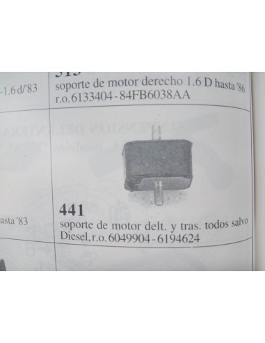 SOPORTE TACO DE MOTOR DELANTERO Y TRASERO FORD FIESTA