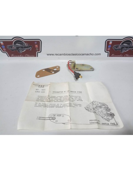 INTERRUPTOR LUZ MARCHA ATRAS SIMCA 1200