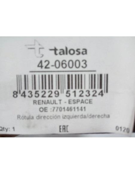 ROTULA DE DIRECCION RENAULT 9,11,EXPRESS,SUPER 5, 14,18,20,21 ,ETC