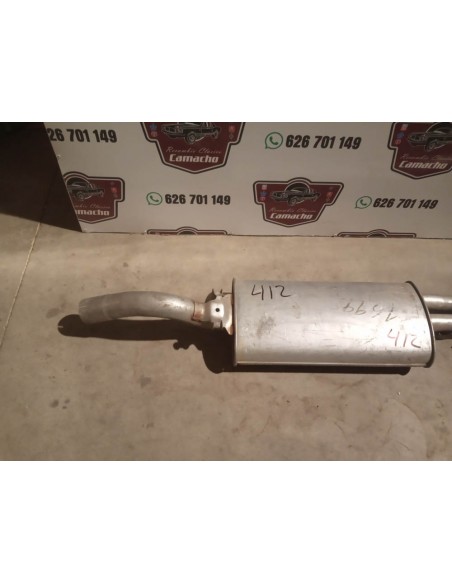 SILENCIOSO TRASERO ESCAPE SEAT TOLEDO 1.8i Y 2.0i 16V GASOLINA