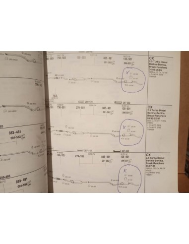 SILENCIOSO TRASERO ESCAPE CITROEN CX 2.5 TURBO DIESEL