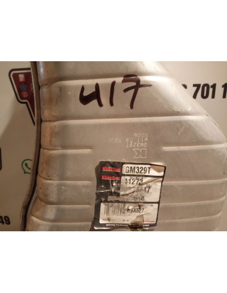 SILENCIOSO TRASERO ESCAPE OPEL ASTRA G 1.4i Y 1.6i A PARTIR DEL 4/98