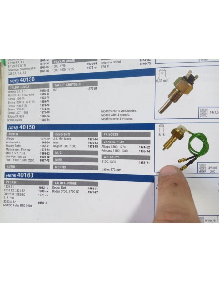 INTERRUPTOR MARCHA ATRAS AUSTIN MINI MORRIS AUTHI