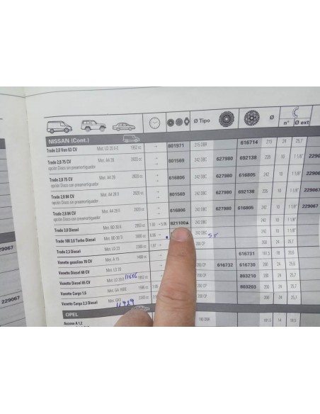 PLATO DE PRESION Y DISCO DE EMBRAGUE NISSAN TRADE 3.0 DIESEL
