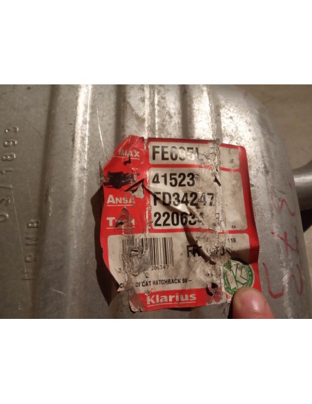 SILENCIOSO TRASERO ESCAPE FORD FOCUS MK1 GASOLINA