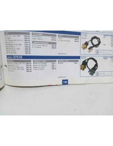 TERMOCONTACTO DE VENTILADOR RENAULT 21,MASTER,ESPACE,TRAFIC Y ALPINE