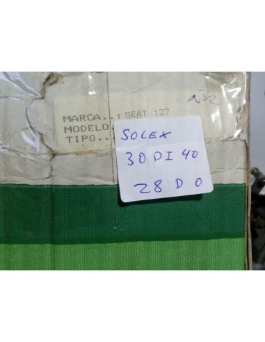 CARBURADOR SEAT 127 SOLEX 30 DI 40 (RECONSTRUIDO)