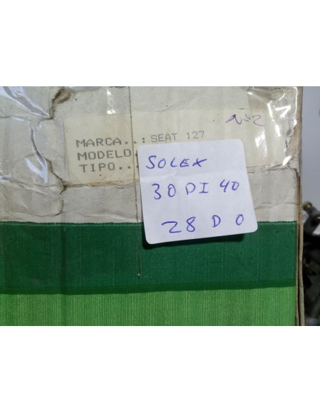 CARBURADOR SEAT 127 SOLEX 30 DI 40 (RECONSTRUIDO)