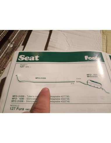 TUBERIA COLECTOR ESCAPE SEAT 127