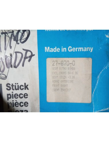 AMORTIGUADORES DELANTEROS SEAT IBIZA, RITMO Y RONDA