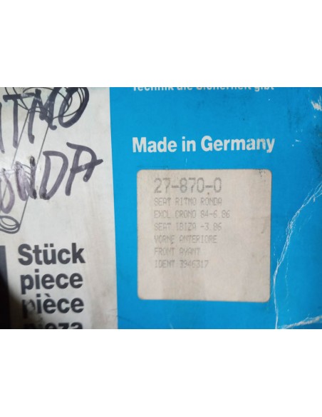 AMORTIGUADORES DELANTEROS SEAT IBIZA, RITMO Y RONDA