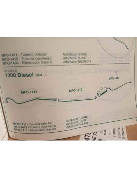 SILENCIOSO TRASERO DE ESCAPE LAND ROVER 109 ESPECIAL