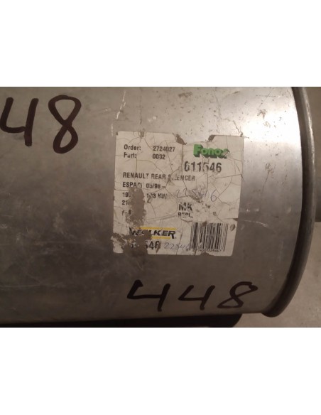 SILENCIOSO TRASERO RENAULT ESPACE III MOTOR 2.0