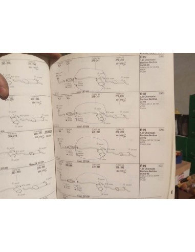 SILENCIOS INTERMEDIO DE ESCAPE RENAULT 19 MOTOR 1.8 Y 1.9 TD