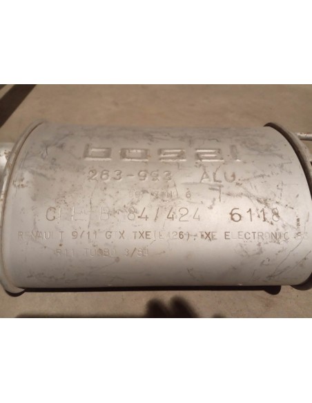 SILENCIOSO DELANTERO ESCAPE RENAULT 11 TURBO (FASE 1)