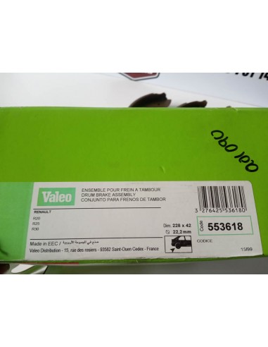 KIT FRENOS TRASEROS RENAULT 25 ,20 Y 30