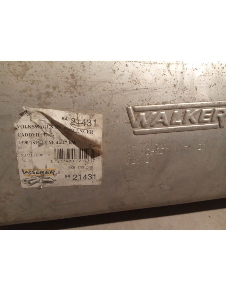 SILENCIOSO TRASERO ESCAPE VOLKSWAGEN CADDY II