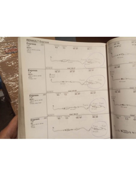 SILENCIOSO TRASERO ESCAPE RENAULT EXPRESS (A PARTIR DEL 9/91)