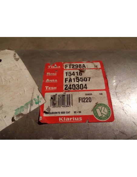 SILENCIOSO TRASERO ESCAPE FIAT CINQUECENTO 900 i.e