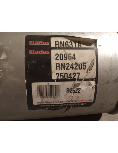 SILENCIOSO INTERMEDIO ESCAPE RENAULT MEGANE I Y SCENIC I 1.4 Y 1.6