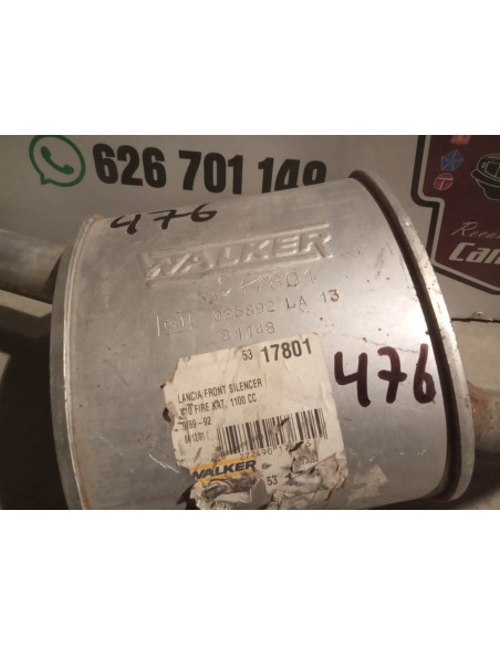 SILENCIOSO INTERMEDIO ESCAPE LANCIA Y10 MOTOR 1.1 i.e.