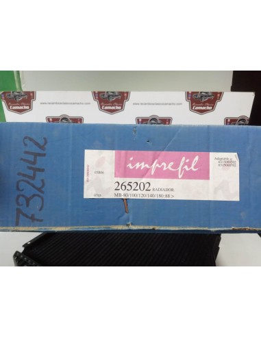 RADIADOR MERCEDES MB 80,100,120,140 Y 180 A PARTIR DEL 88
