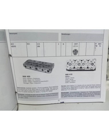 CULATA FURGON DAF 400 D MOTOR 2.5 DIESEL (XD 3)