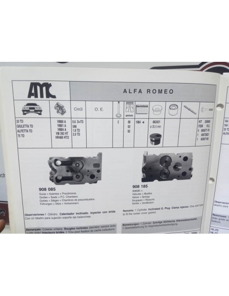 CULATA ALFA ROMEO 33,75,ALFETTA,GIULIETTA,ROVER 2400 Y RANGER ROVER