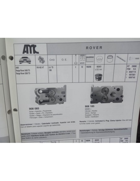 CULATA ALFA ROMEO 33,75,ALFETTA,GIULIETTA,ROVER 2400 Y RANGER ROVER
