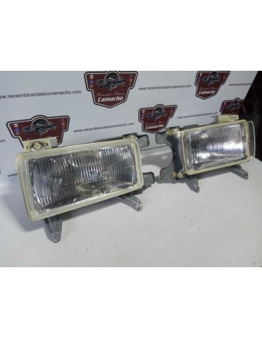 Pareja faro delantero halógeno H4 Audi 80 B2 del 78 al 86 (con soportes)