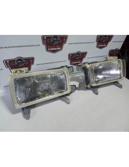 Pareja faro delantero halógeno H4 Audi 80 B2 del 78 al 86 (con soportes)