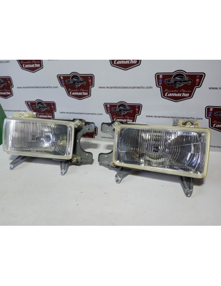 Pareja faro delantero halógeno H4 Audi 80 B2 del 78 al 86 (con soportes)