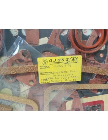 Juego de juntas completo SAVA J-4 700 y 800 3ª serie motor 1500