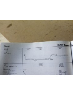 SILENCIOSO TRASERO ESCAPE SEAT 124 D 1800 Y 2000 50mm 2