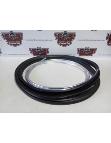 Goma luna parabrisas Renault 4 con junquillo cromado