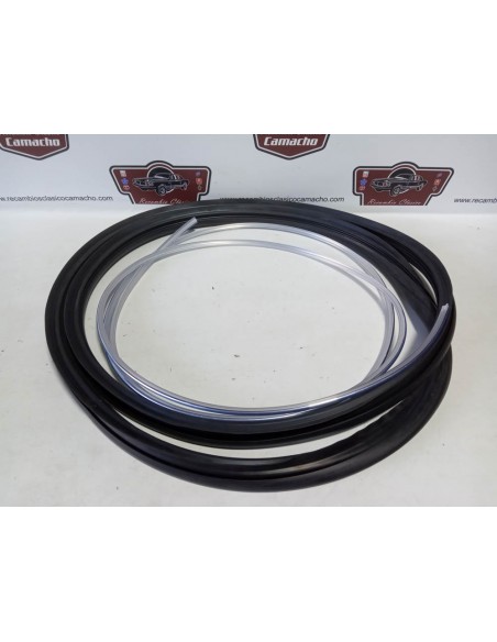 Goma luna parabrisas Renault 4 con junquillo cromado