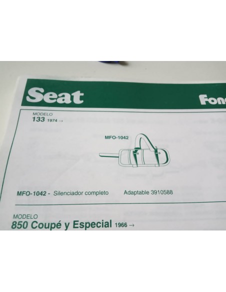 SILENCIOSO ESCAPE SEAT 133