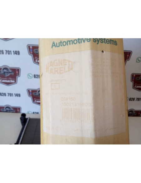 Radiador refrigeración de motor Fiat Punto II 1.9 diésel y 1.8 gasolina (a partir del 99)