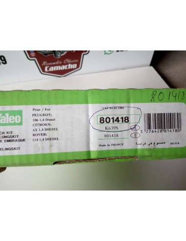 KIT EMBRAGUE CITROEN AX Y PEUGEOT 106 1.4 DIESEL