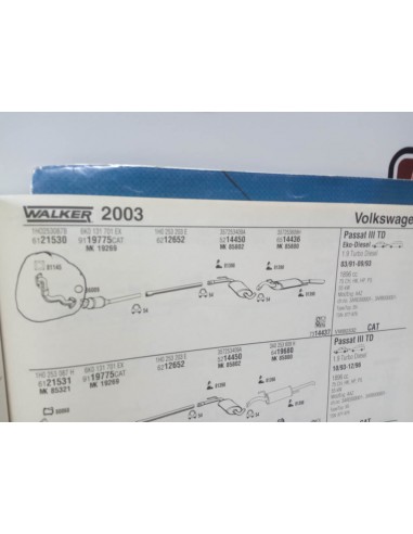 Salida colector escape Seat Ibiza , Córdoba ,Toledo , Vw Golf III, Passat y vento