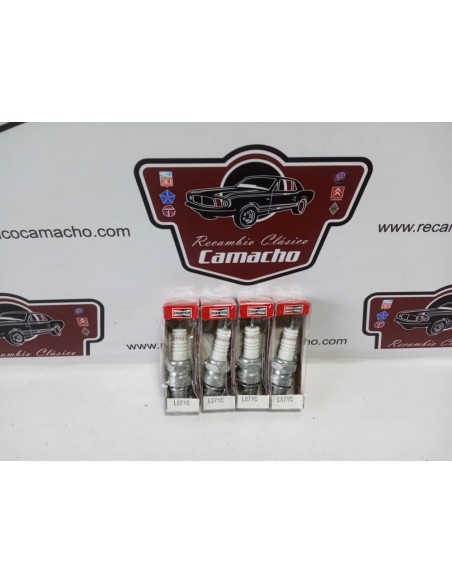 Kit 4 bujías Champion L87YC Renault 4,5,6,7,8,10,12 y Seat 600 L y E