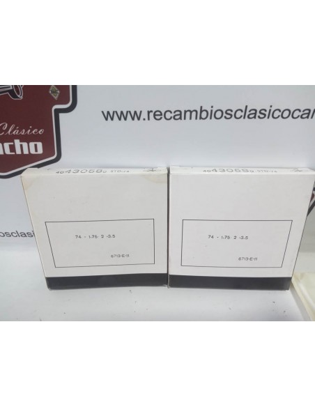 Juego de segmentos Citroen 2cv, Mehari , Dyane 6 , etc (74 mm)
