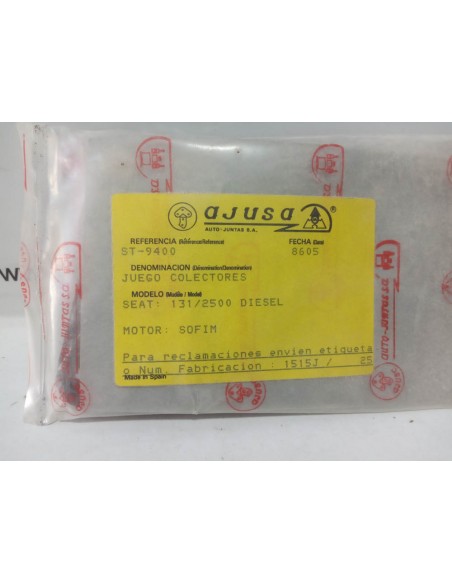 Juego junta colector de escape Seat 131 sofim 2500 diésel