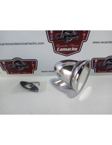 Espejo retrovisor cromado tipo Obus ( 1 tornillo de sujeción )