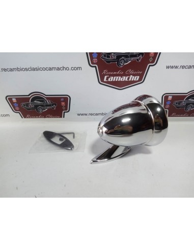 Espejo retrovisor cromado tipo Obus ( 1 tornillo de sujeción )