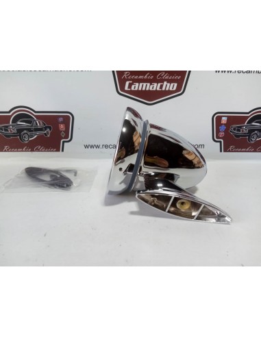 Espejo retrovisor cromado tipo Obus ( 1 tornillo de sujeción )
