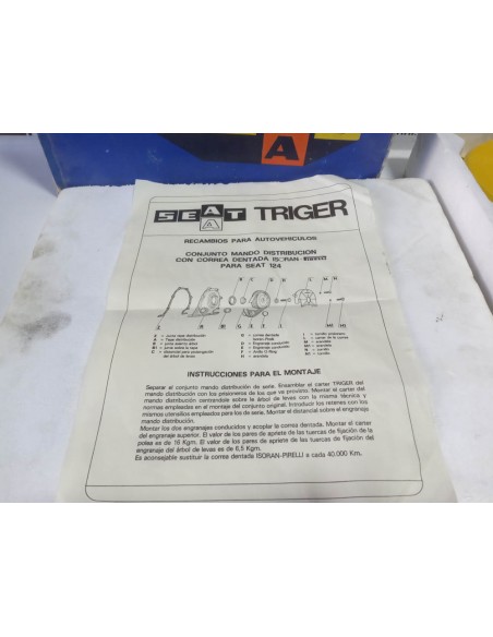 KIT DISTRIBUCION CORREA SEAT 124 , 131 Y 1430 MONOARBOL