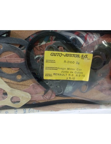 Juego juntas de motor completo Renault 8 , 8 TS y 10